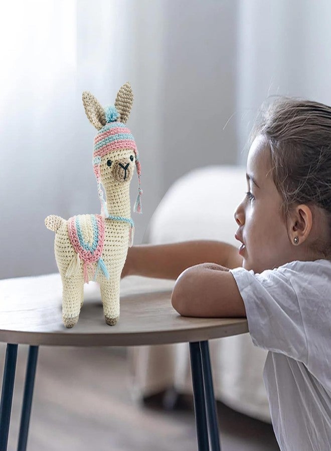 Kind Strings - Handmade Crochet Llama Soft Toy - Plush Stuffed Animal for Babies & Kids - Montessori Gift for Baby Girl or Boy - Safe, Cute & Adorable Nursery Decor - Image 4